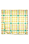 Kate Spade Garden Plaid Picnic Blanket In Yellow Multi