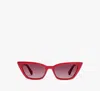 Kate Spade Genell Sunglasses In Red