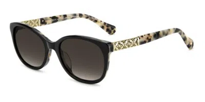 Kate Spade Geneva 2/g/s Vestibilità Orientale Wr7/ha Occhiali Da Sole Neri Per Donna In Black