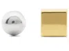 Kate Spade Geo Pop Asymmetrical Studs In Metallic