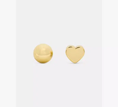 Kate Spade Geo Pop Front Back Studs In Gold