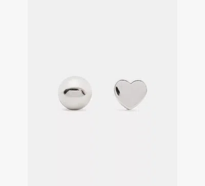 Kate Spade Geo Pop Front Back Studs In Metallic