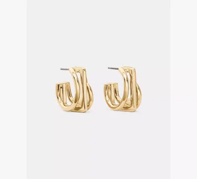 Kate Spade Geo Pop Stacked Hoops In Green