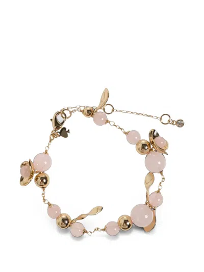 Kate Spade Gilded Garden Bead-embellished Charm Bracelet In Gold