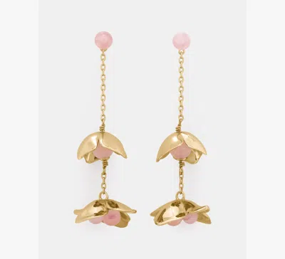 Kate Spade Gilded Garden Linear Earrings In Pink