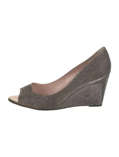 Pre-owned Kate Spade Glitter Glitter Accents Espadrilles