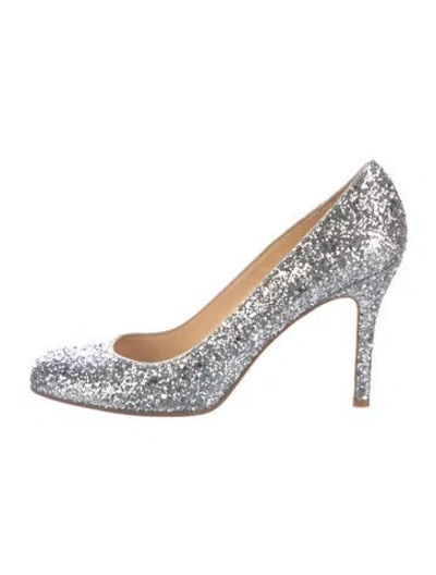 Pre-owned Kate Spade Glitter Glitter Accents Pumps