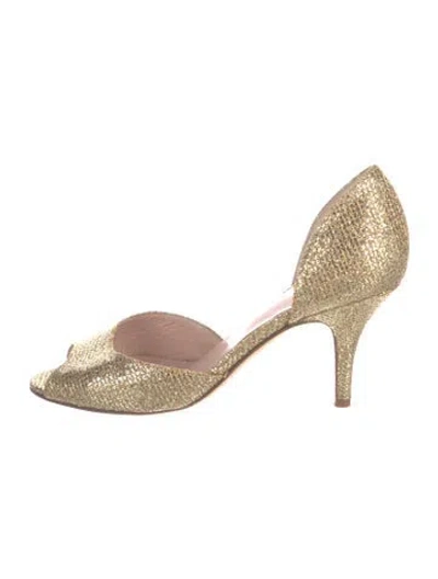 Pre-owned Kate Spade Glitter Glitter Accents Pumps