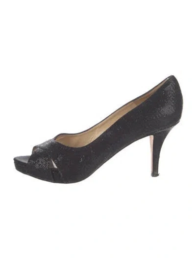 Pre-owned Kate Spade Glitter Glitter Accents Pumps In Blue