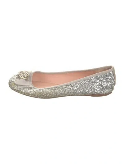 Pre-owned Kate Spade Glitter Printed Ballet Flats In Multicolor