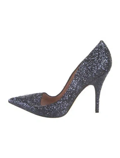 Pre-owned Kate Spade Glitter Printed Pumps