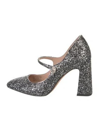 Pre-owned Kate Spade Glitter Pumps In Multi