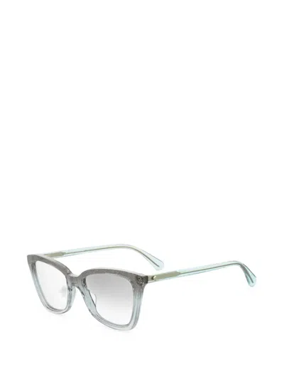 Kate Spade Glitter-effect Cat-eye Glasses In Green