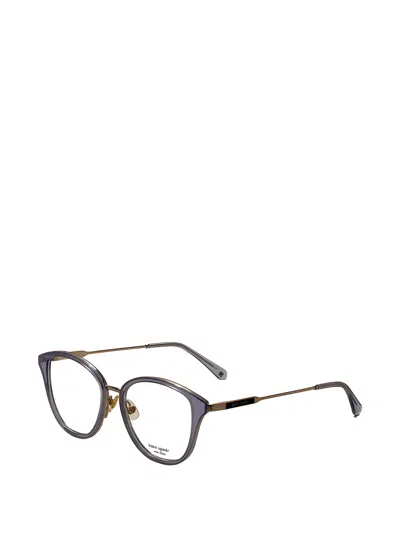 Kate Spade Glitter-effect Geometric-frame Glasses In Black