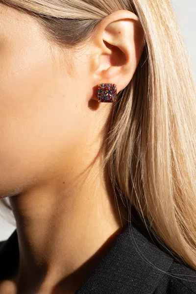 Kate Spade Glittery Earrings In Multicolour