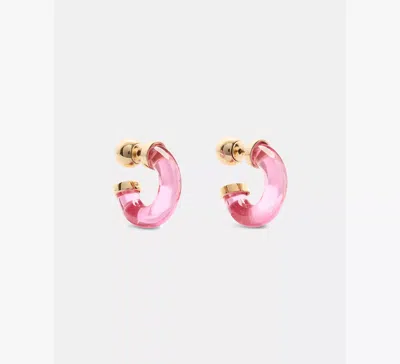 Kate Spade New York Glow Up Resin Huggie Hoop Earrings In Pink