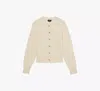 Kate Spade Gold Heart Button Nell Cardigan In Cream