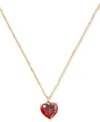Kate Spade New York My Love Birthstone Heart Pendant Necklace In Garnet/gold