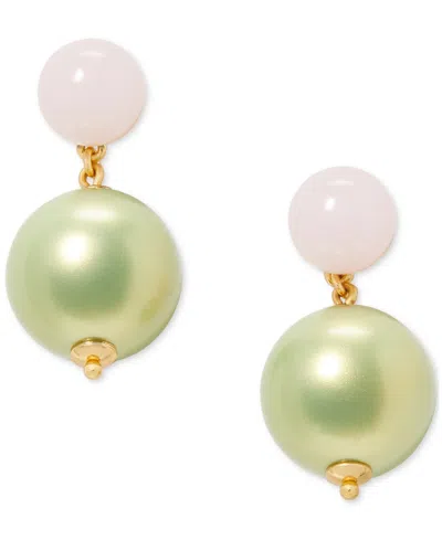 KATE SPADE GOLD-TONE BRIGHT SPOTS DROP EARRINGS