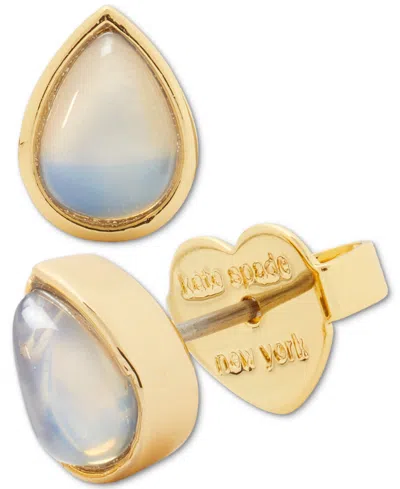 Kate Spade Gold-tone Bubbly Bezel Stud Earrings In Ab,gold