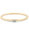Kate Spade Gold-tone Color Cubic Zirconia Bangle Bracelet In Abalone,gold