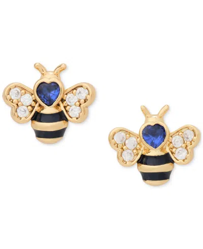 Kate Spade Gold-tone Cubic Zirconia Bee Stud Earrings