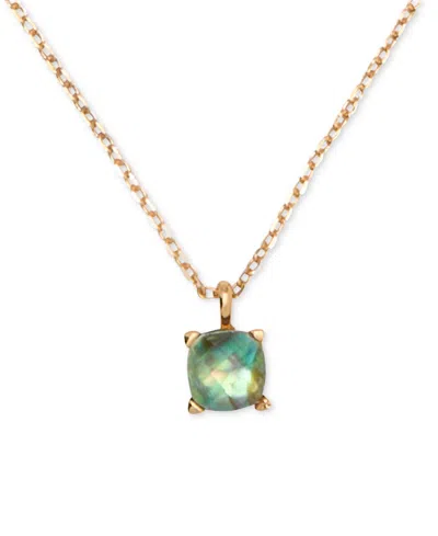 Kate Spade Gold-tone Cubic Zirconia Pendant Necklace, 16" + 3" Extender