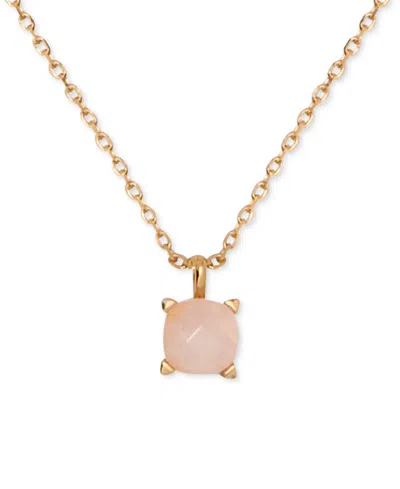 Kate Spade Gold-tone Cubic Zirconia Pendant Necklace, 16" + 3" Extender