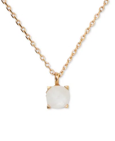 Kate Spade Gold-tone Cubic Zirconia Pendant Necklace, 16" + 3" Extender