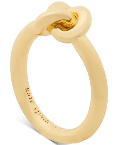 Kate Spade Gold-tone Double Knot Accent Ring