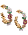 Kate Spade New York Bursting Blooms Hoop Earrings In Multi