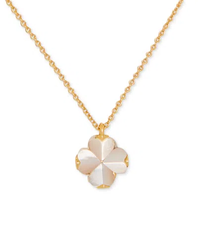 KATE SPADE GOLD-TONE MINI PENDANT NECKLACE, 16" + 3" EXTENDER