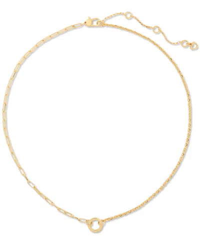 Kate Spade Gold-tone One In A Million Mixed Chain Necklace, 16" + 3" Extender In Gold.