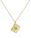 Kate Spade New York Passport Pendant Necklace In Green Mult