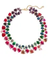 Kate Spade Gold-tone Shine Me Up Two Row Necklace, 18" + 3" Extender In Multi
