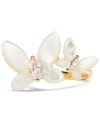 KATE SPADE GOLD-TONE SOCIAL BUTTERFLY RING