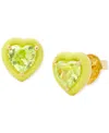 Kate Spade New York Sweetheart Stud Earrings In Green Mult