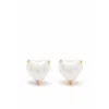 Kate Spade Gold  White Earrings