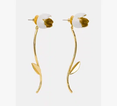 Kate Spade Golden Bloom Floral Statement Earrings