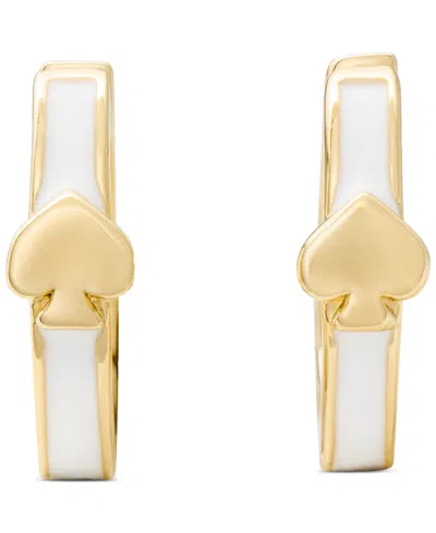Kate Spade Gold-tone Every Day Thin Mini Huggie Earrings