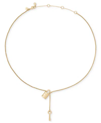 Kate Spade Gold-tone Lock Pendant Necklaces