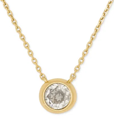 Kate Spade Gold-tone Molten Glass Stone Short Pendant Necklace