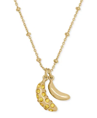 Kate Spade Gold-tone Summer Daze Banana Pendant Necklace