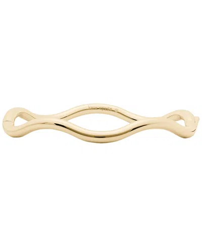 Kate Spade Gold-tone Wave Thin Bangle Bracelet