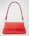 Kate Spade Grace Flap Leather Shoulder Bag In Flame Scarlet