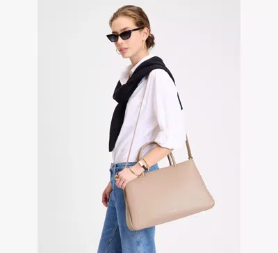 Kate Spade Grace Large Satchel In Timeless Taupe