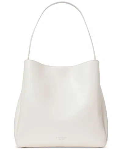 Kate Spade Grace Medium Leather Hobo Bag In Cream