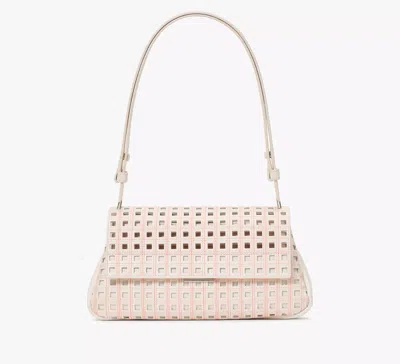 Kate Spade Grace Perforated Convertible Shoulder Bag In White
