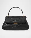 Kate Spade Grace Quilted Leather Top-handle Bag In Black