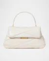 Kate Spade Grace Quilted Leather Top-handle Bag In Cream.